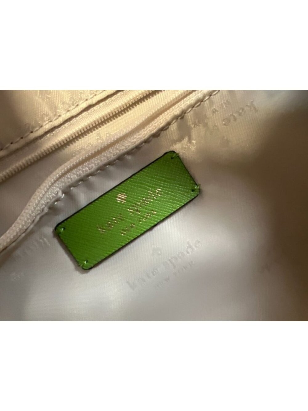 Kate Spade New York Women Green Satchel Handbag Zip Closure Top Handle Bag - Picture 4 of 10